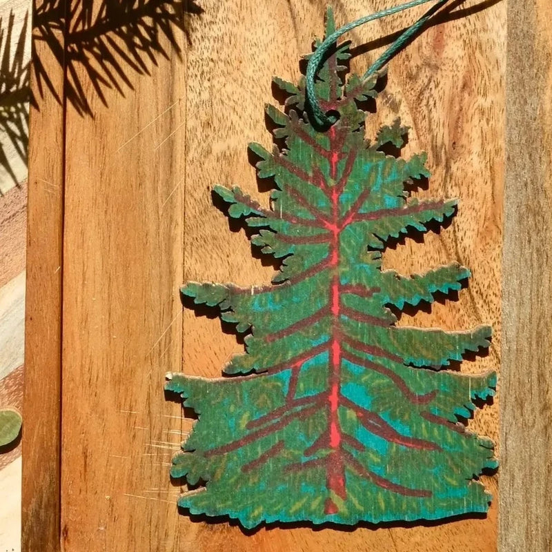East End Press Wooden Tree Decoration