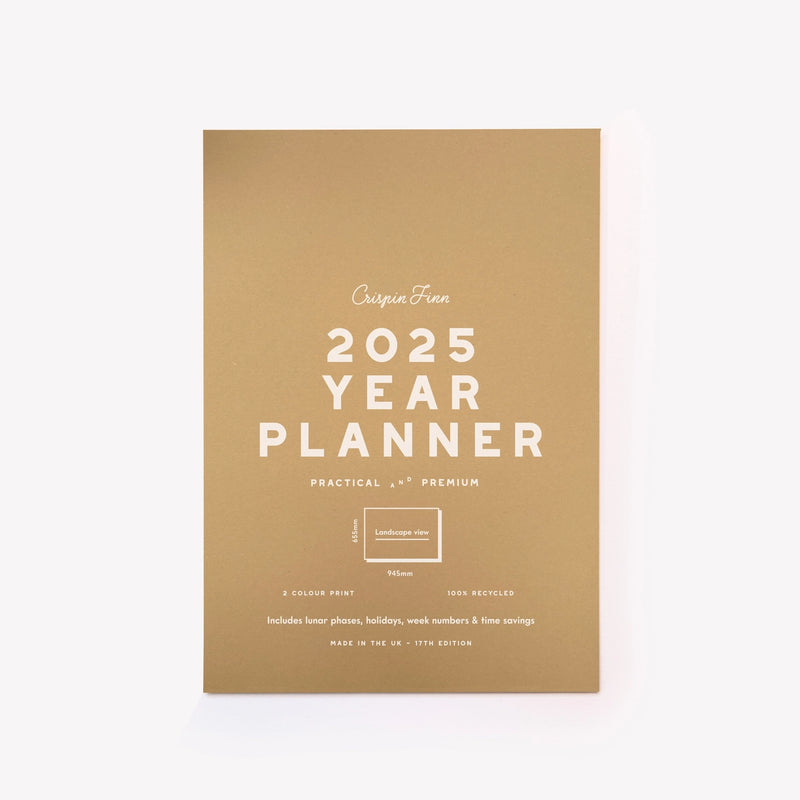 Crispin Finn 2025 Year Wall Planner - Landscape View