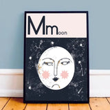 M for Moon Art Print A3
