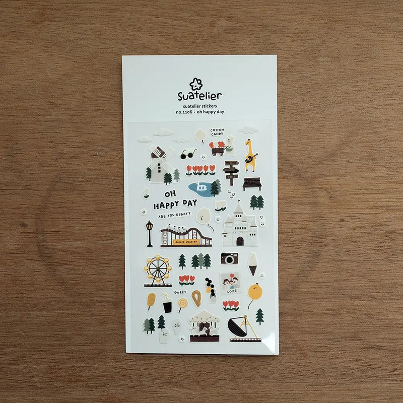 Suatelier Day Out Stickers no.1106 Oh Happy Day