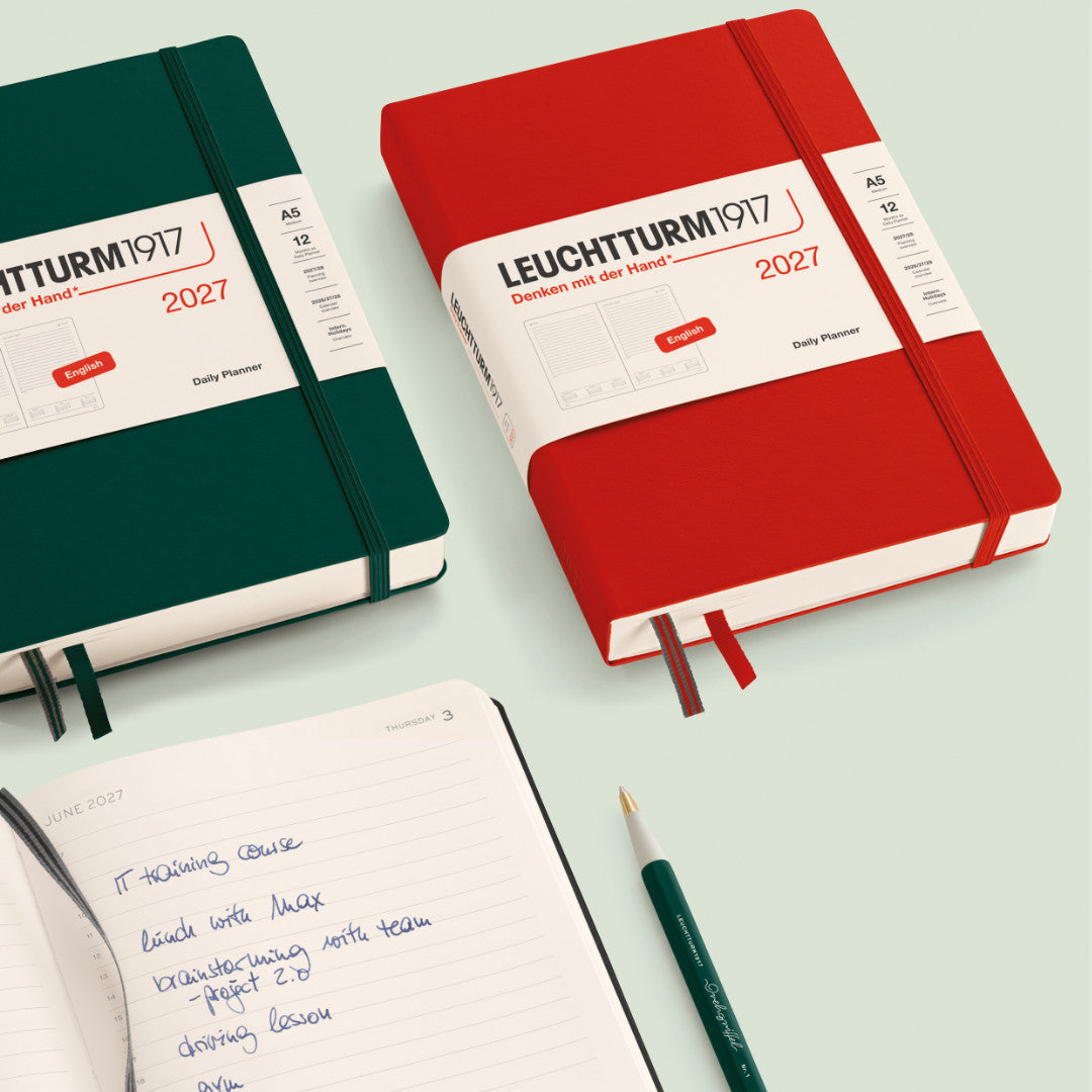 Leuchtturm 2027 Hardcover Diary - Daily Planner A5 (Lined)