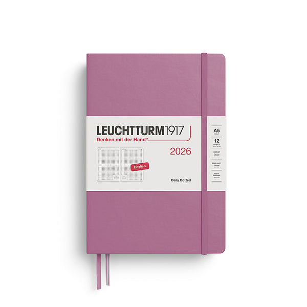 Leuchtturm 2026 Hardcover Diary - Daily Planner A5 (Dot Grid)