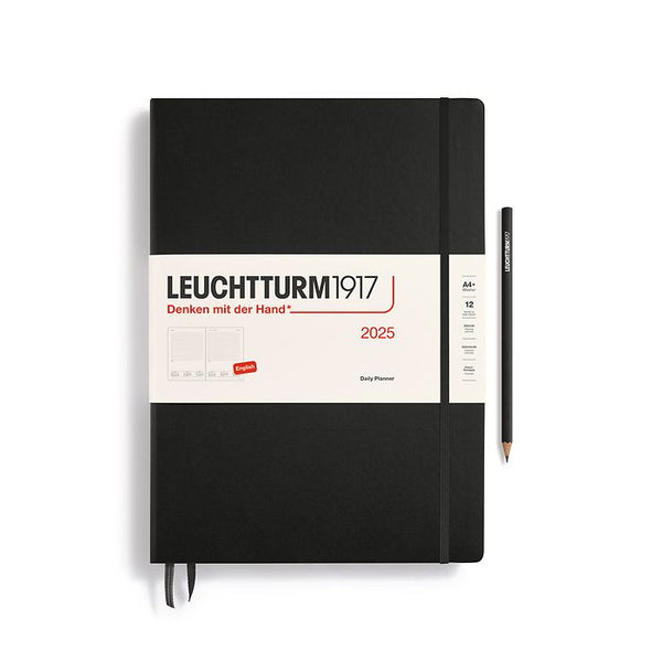 Leuchtturm 2025 Hardcover Diary - Daily Planner A4 Black