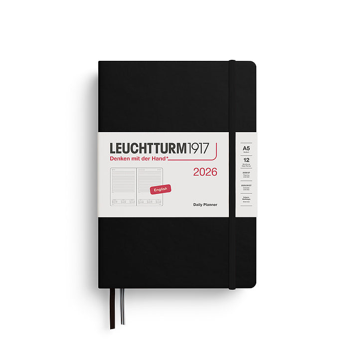 Leuchtturm 2026 Hardcover Diary - Daily Planner A5 (Lined)