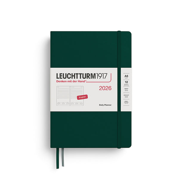 Leuchtturm 2026 Hardcover Diary - Daily Planner A5 (Lined)