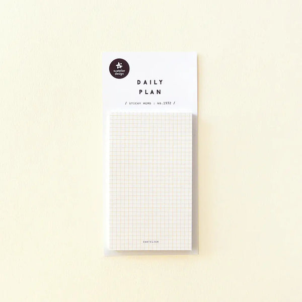Suatelier Sticky Notes Daily Plan 26 No. 1932