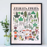 Feuilles et Fruits A3 Art Print