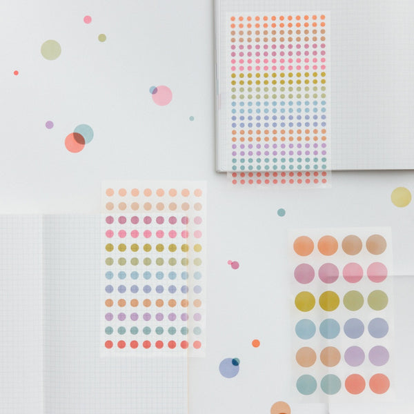 TSUKI no IRO: Transparent Dot Stickers