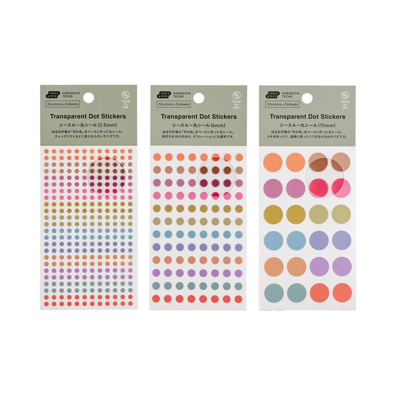 TSUKI no IRO: Transparent Dot Stickers