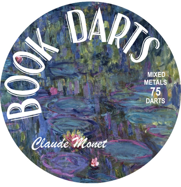 Book Darts Page Markers Mixed Tin of 75 - Claude Monet Special Edition