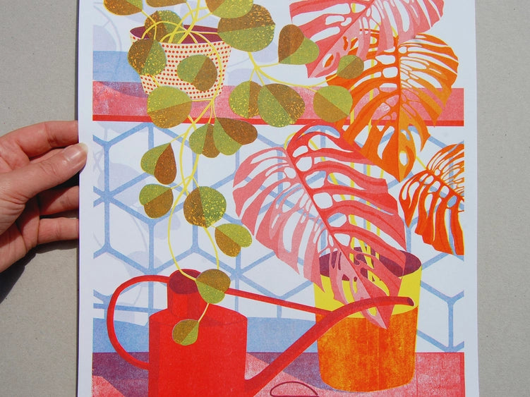 Cheese Plant - A3 Risograph Print