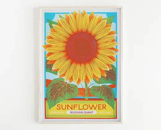 Sunflower - A3 Risograph Print
