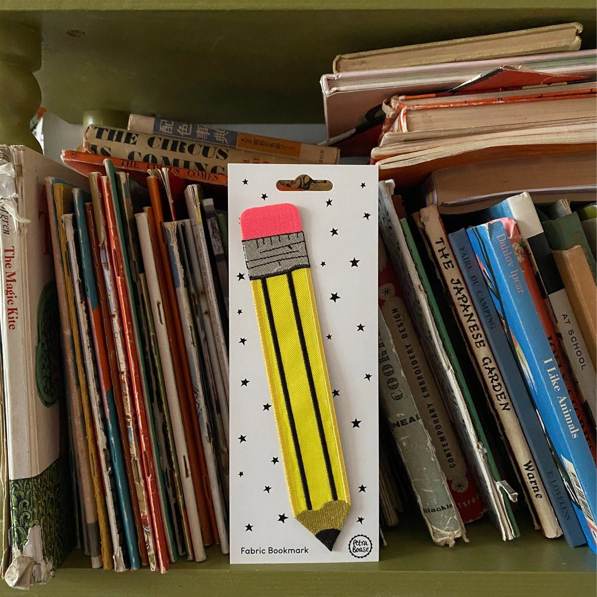 Yellow Pencil Fabric Bookmark