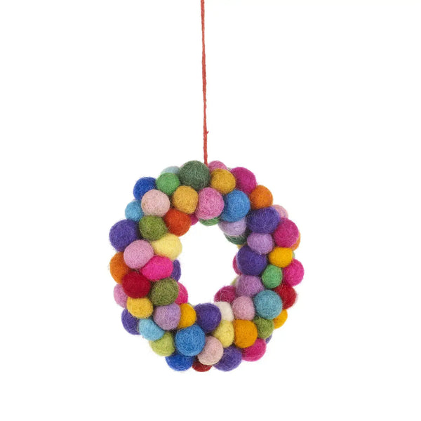 Mini Bauble Wreath Christmas Tree Hanging Decoration