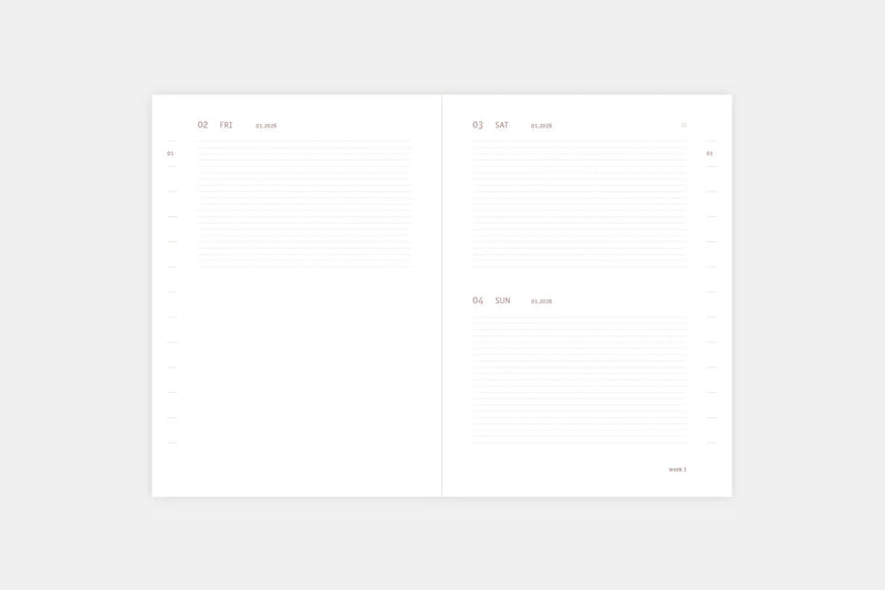 Papierniczeni 2026 Day to a Page Diary A6