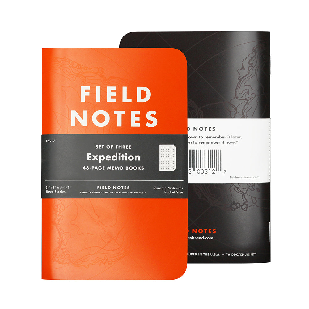 Field Notes Expedition Waterproof Notebooks - 3 Pack