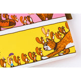 Hobonichi A5 Cover - 100%ORANGE: Where's the Squirrel Going