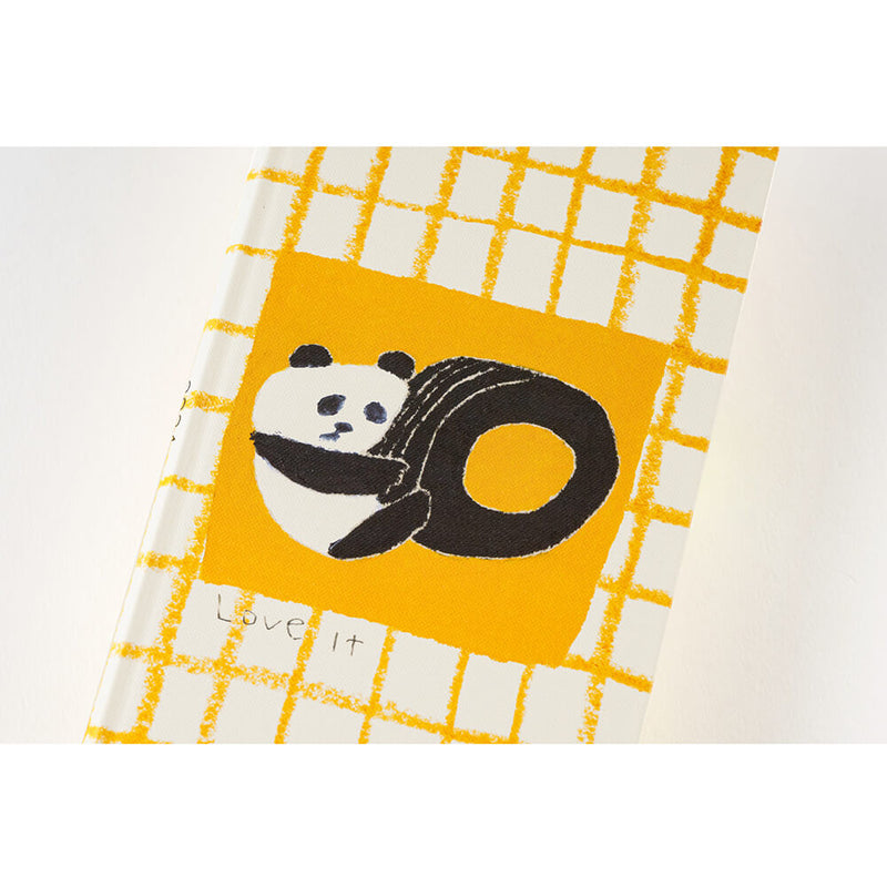 Hobonichi Weeks English 2024 Love it (Panda) Yellow Plaid