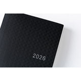 Hobonichi Techo A6 HON 2026 Paper Series: Black Gingham (January Start)