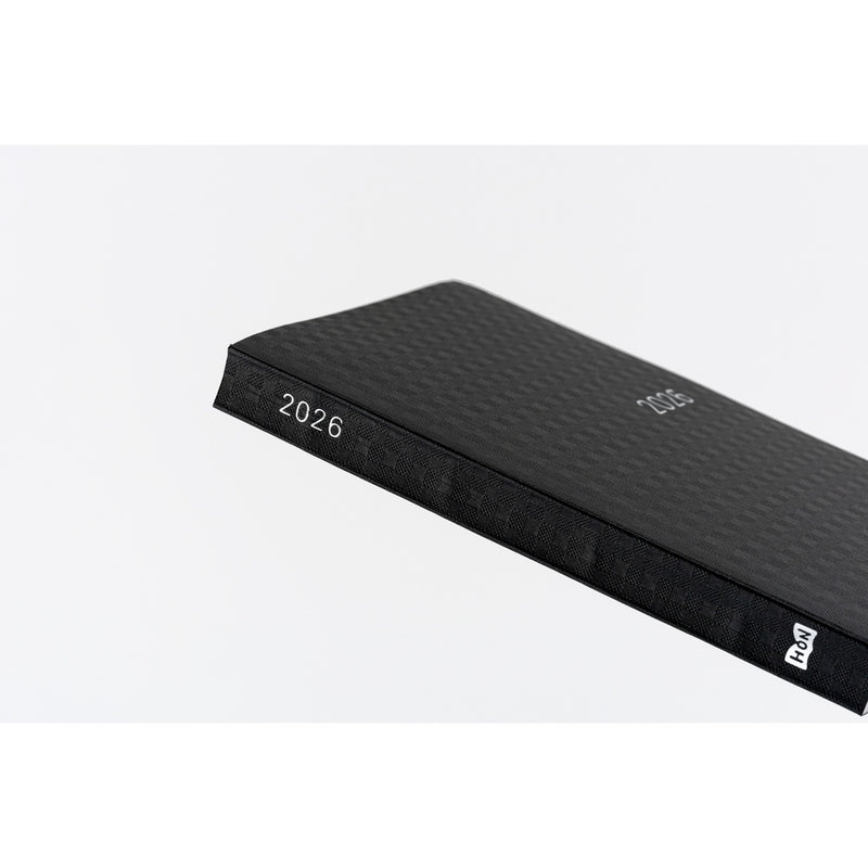 Hobonichi Techo A6 HON 2026 Paper Series: Black Gingham (January Start)