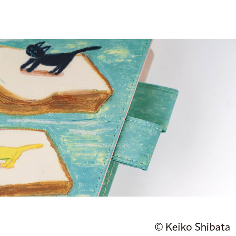 Hobonichi A6 Cover - Keiko Shibata: Bread Floating in the Wind