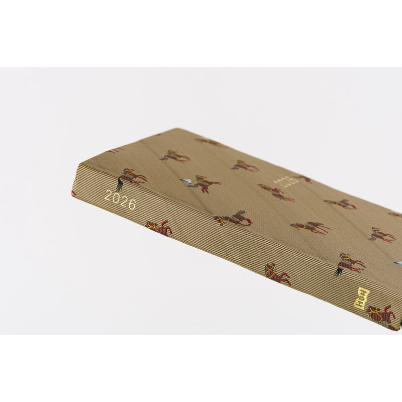 Hobonichi Techo A6 HON 2026 Bow & Tie: Galloping Horses (January Start)