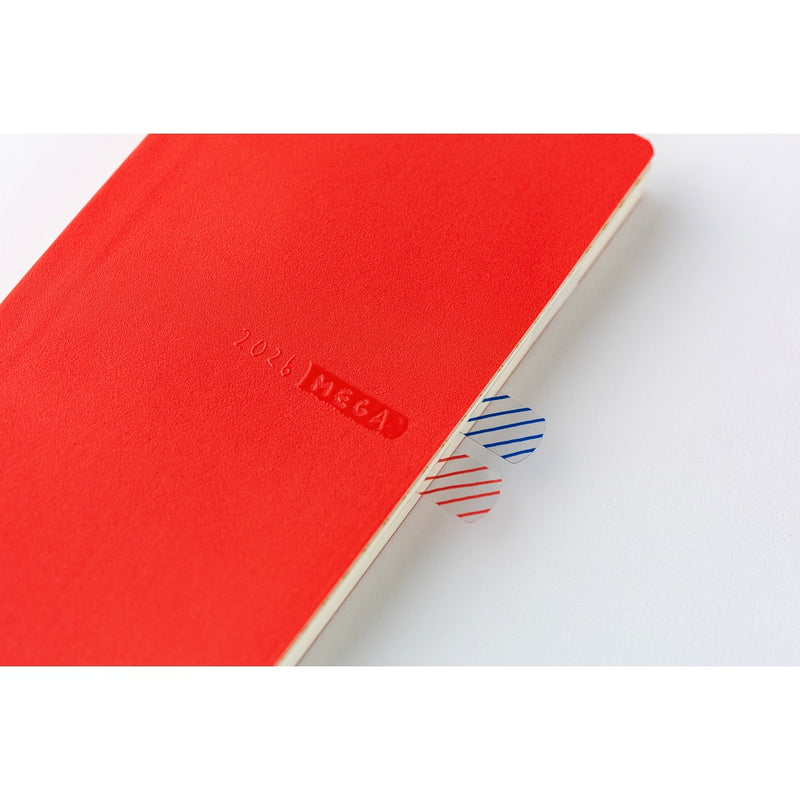 Hobonichi Weeks Mega 2026 Sneaker: Tomato Red (January Start)