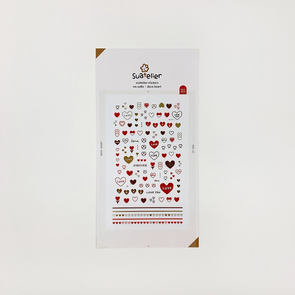 Suatelier Deco Heart Stickers 1080