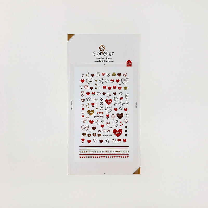 Suatelier Deco Heart Stickers 1080