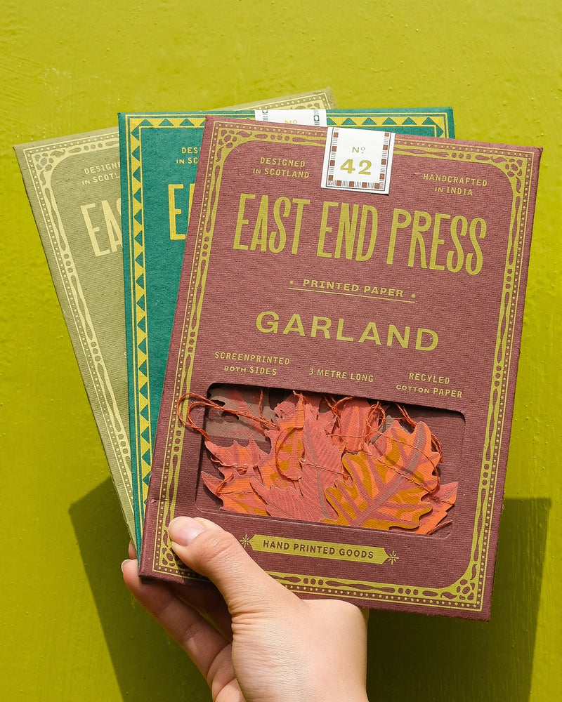 East End Press Autumn Leaves Sewn Garland