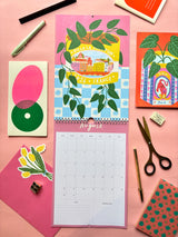 Kerrie Illustrates 2026 Plants in Tins A4 Calendar