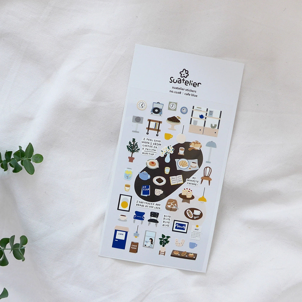 Suatelier Stickers No 1108: Cafe Blue