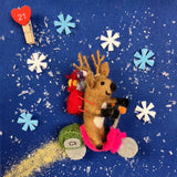 Scooter Reindeer Tree Hanging Decoration