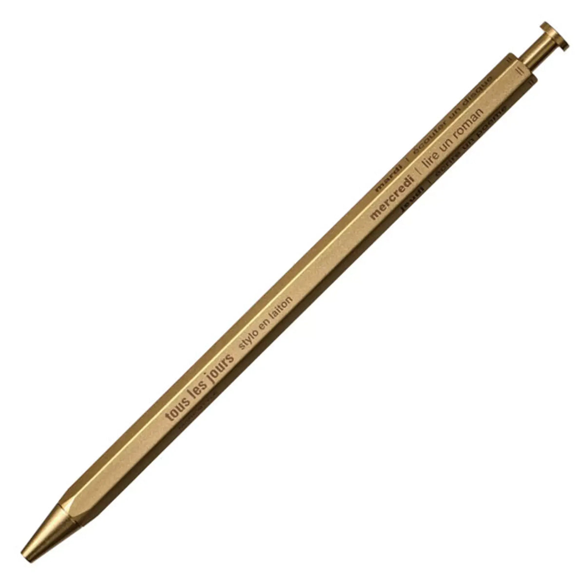 Mark's Days Brass Needlepoint Gel Pen