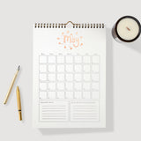 Hunter Paper Co 2025 Floral Foil Letterpress A4 Calendar