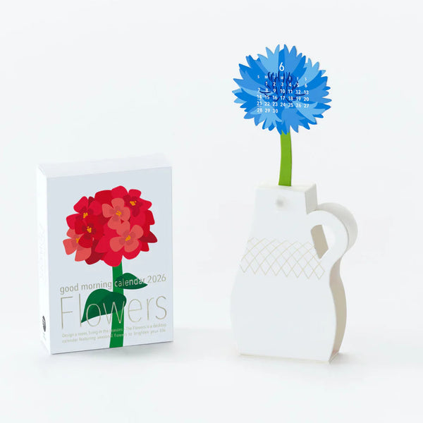 Good Morning Flowers 2026 3D Desk Calendar