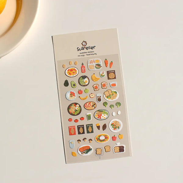 Suatelier Food Stickers no.1133 Food Trip #5