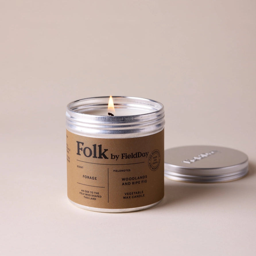 FieldDay Forage Folk Tin Candle - Woodlands and Ripe Fig