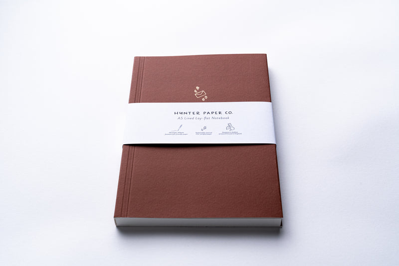 Hunter Paper Co. Terracotta A5 Lined Notebook