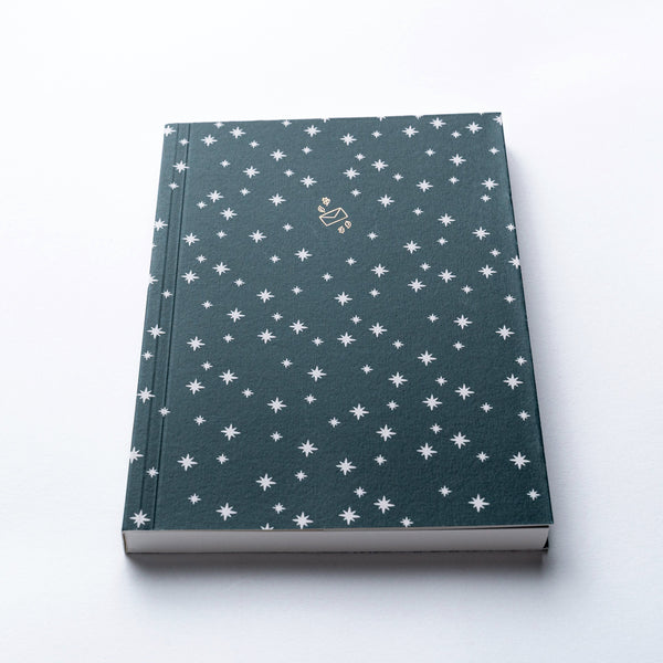 Hunter Paper Co. Teal Stars A5 Lined Notebook