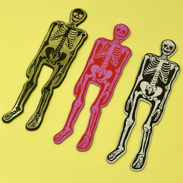 Skeleton Leather Bookmark