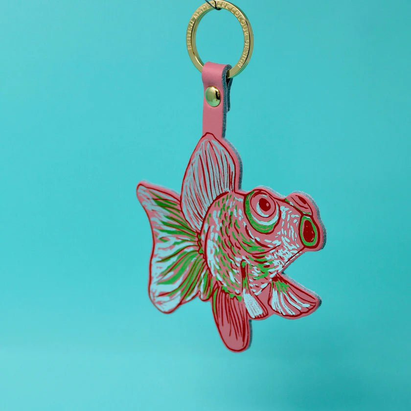 Goldfish Leather Keyring 6.95