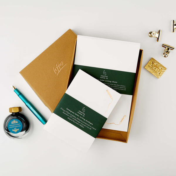Gold Pencil Letter Writing Set
