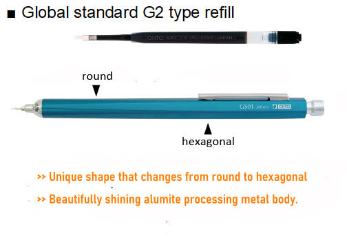 OHTO GS01 Horizon Needlepoint 0.7mm Aluminium Pen