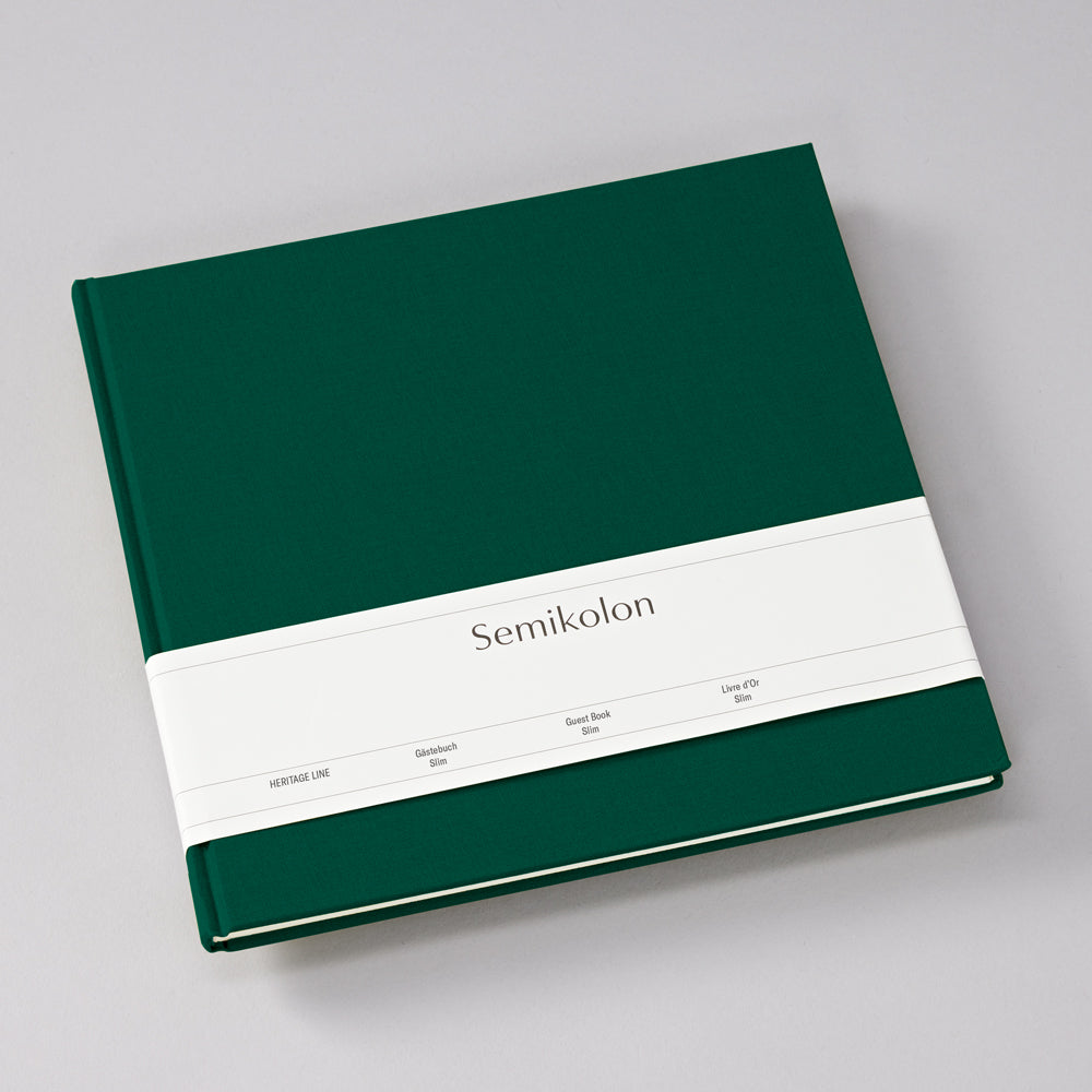 Semikolon Hardback Slim Linen Guestbook