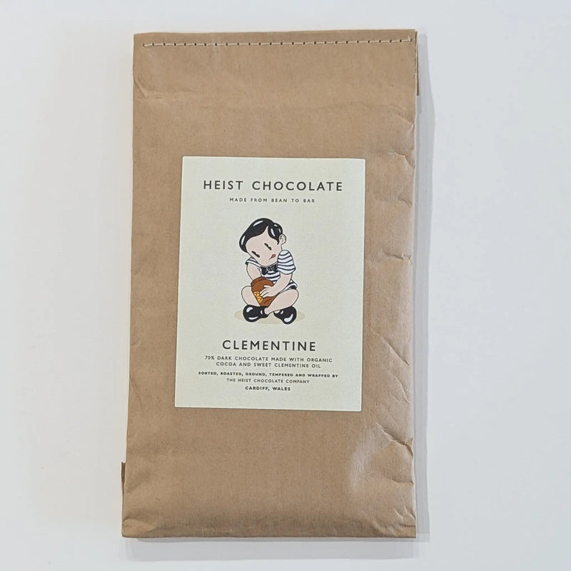 Heist 70% Clementine Dark Chocolate Bar