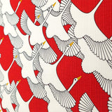 HAMAMONYO Furoshiki Wrapping Cloth - Red Fesitval Crane