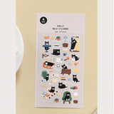 Suatelier Cat Stickers no.1139 Cat's Catch!