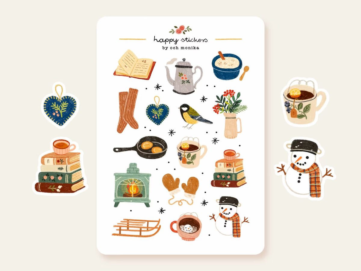 Och Monika Stickers - Winter Morning