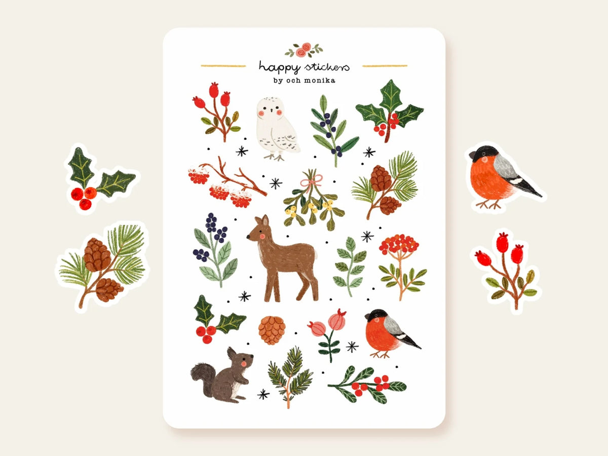 Och Monika Stickers - Winter Nature